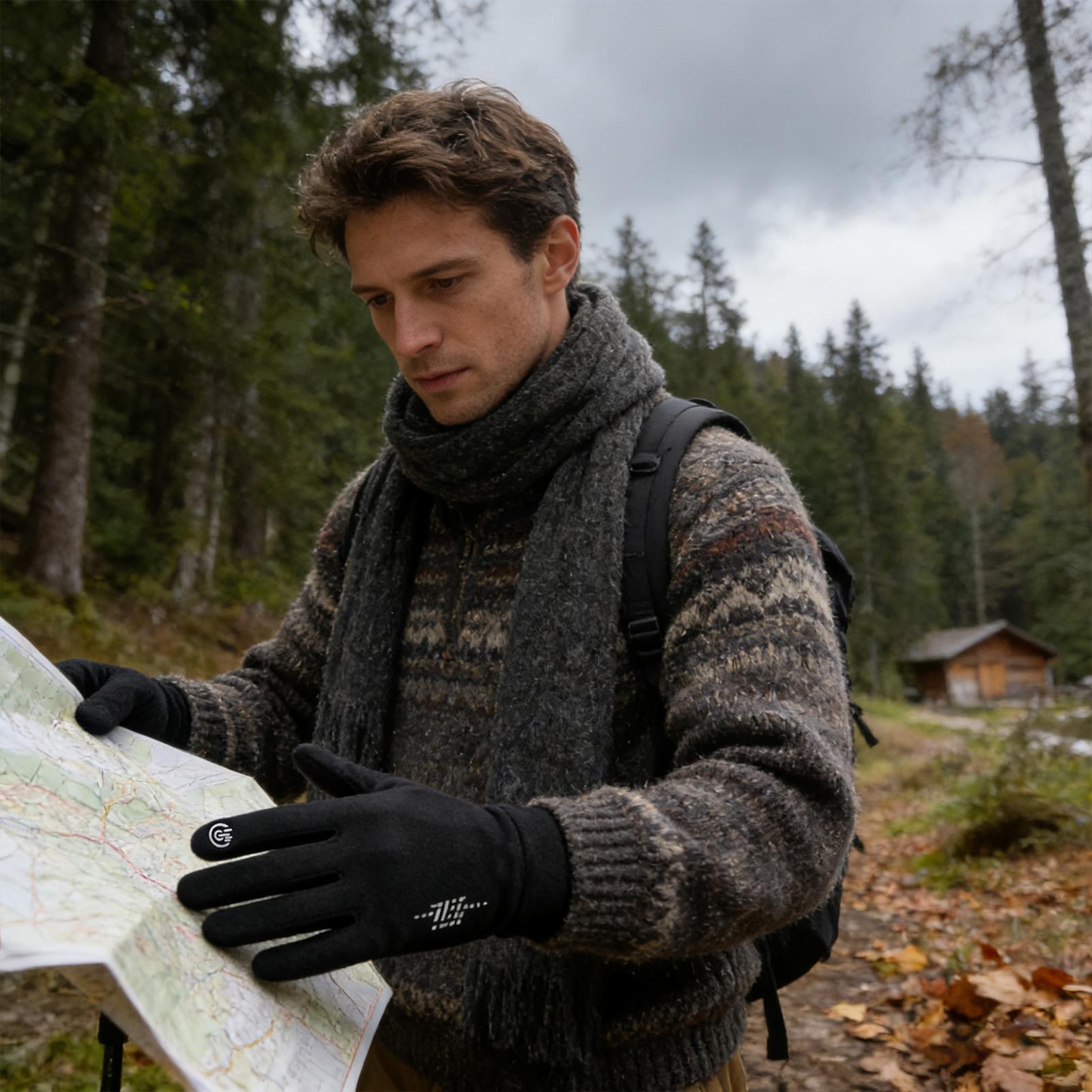 Winter Biking Gloves Full Fing - Running Gear In Cold Weather 评论和价格